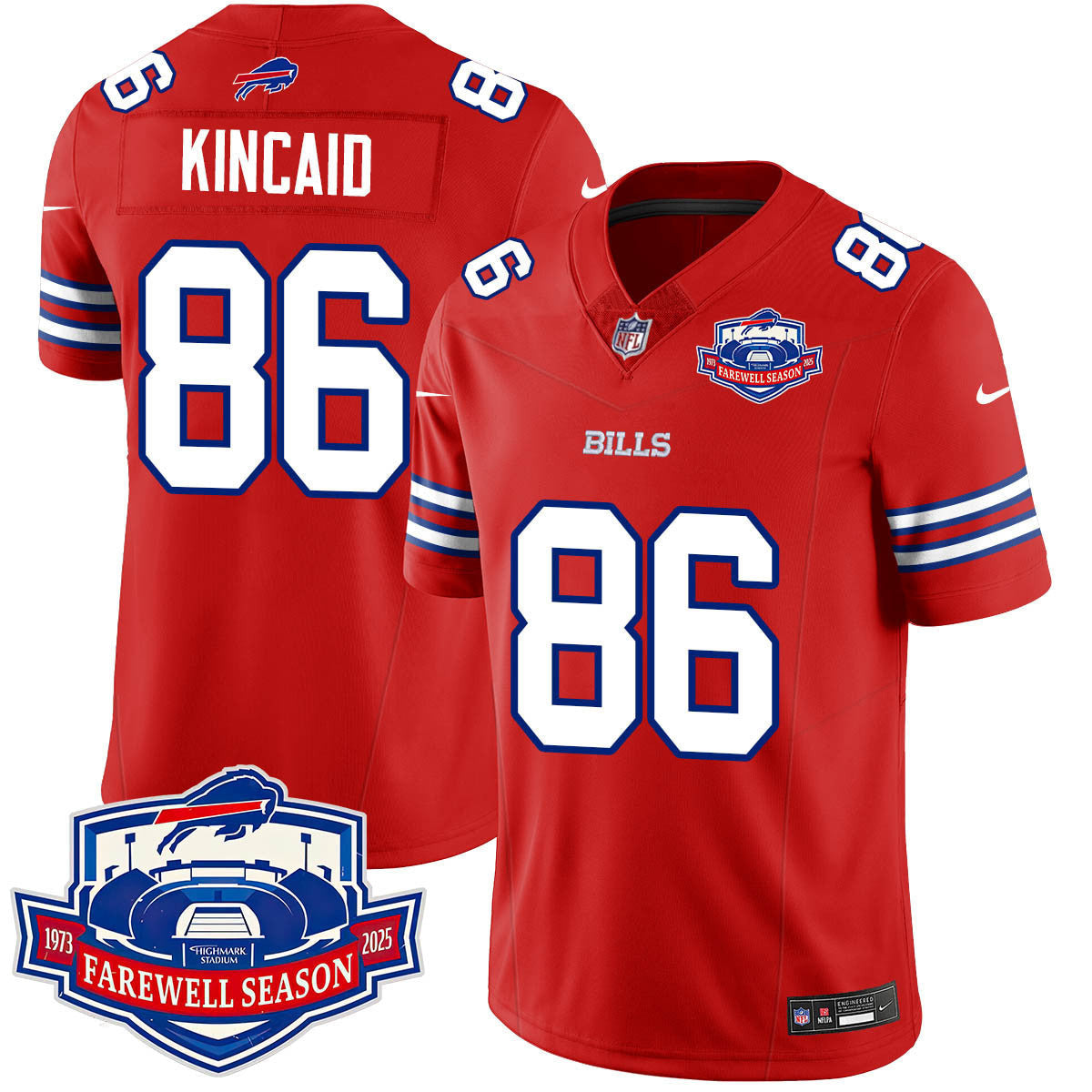 Buffalo Bills 2025 Jersey All Stitched - Farewell to Highmark Stadium