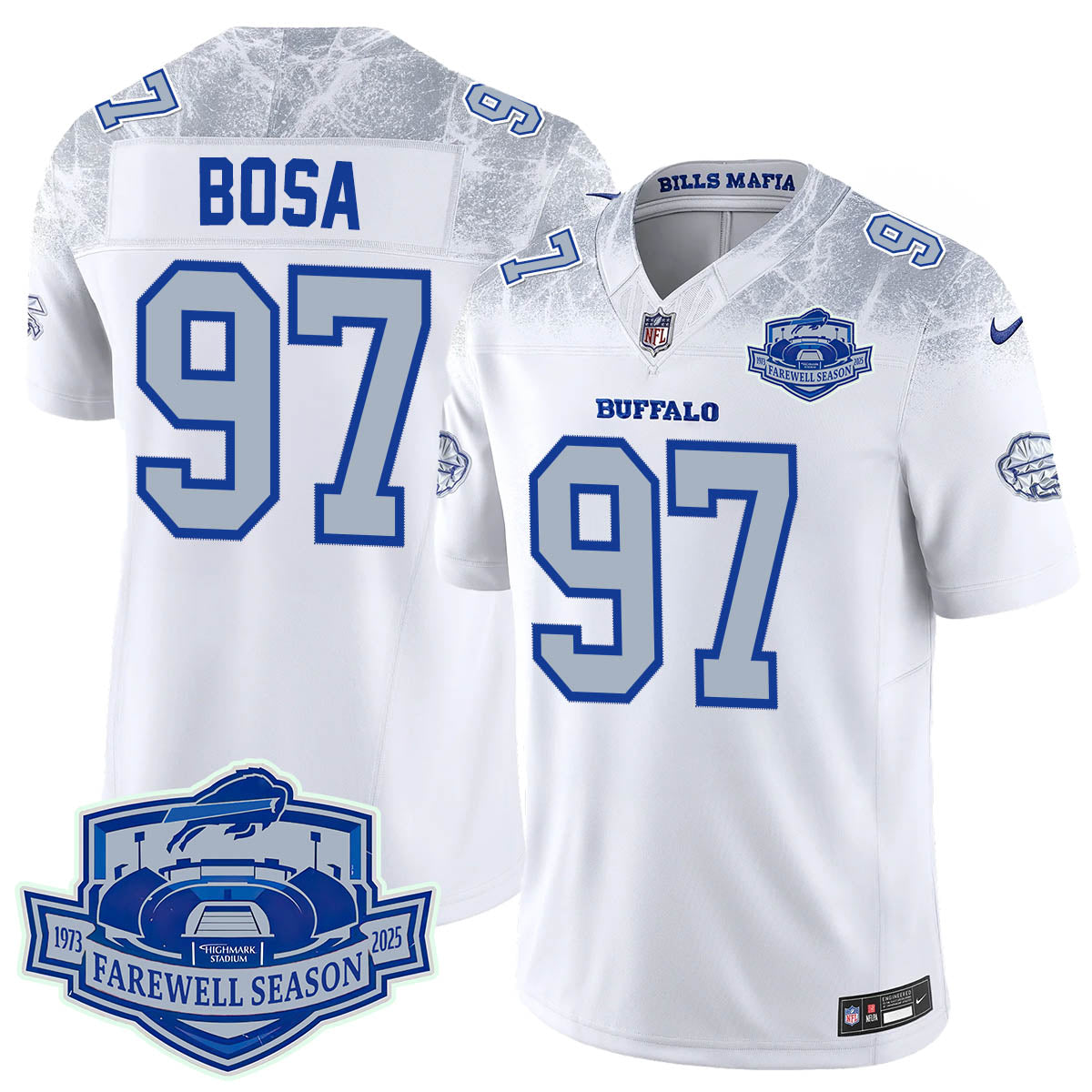 Buffalo Bills 2025 Jersey All Stitched - Farewell to Highmark Stadium