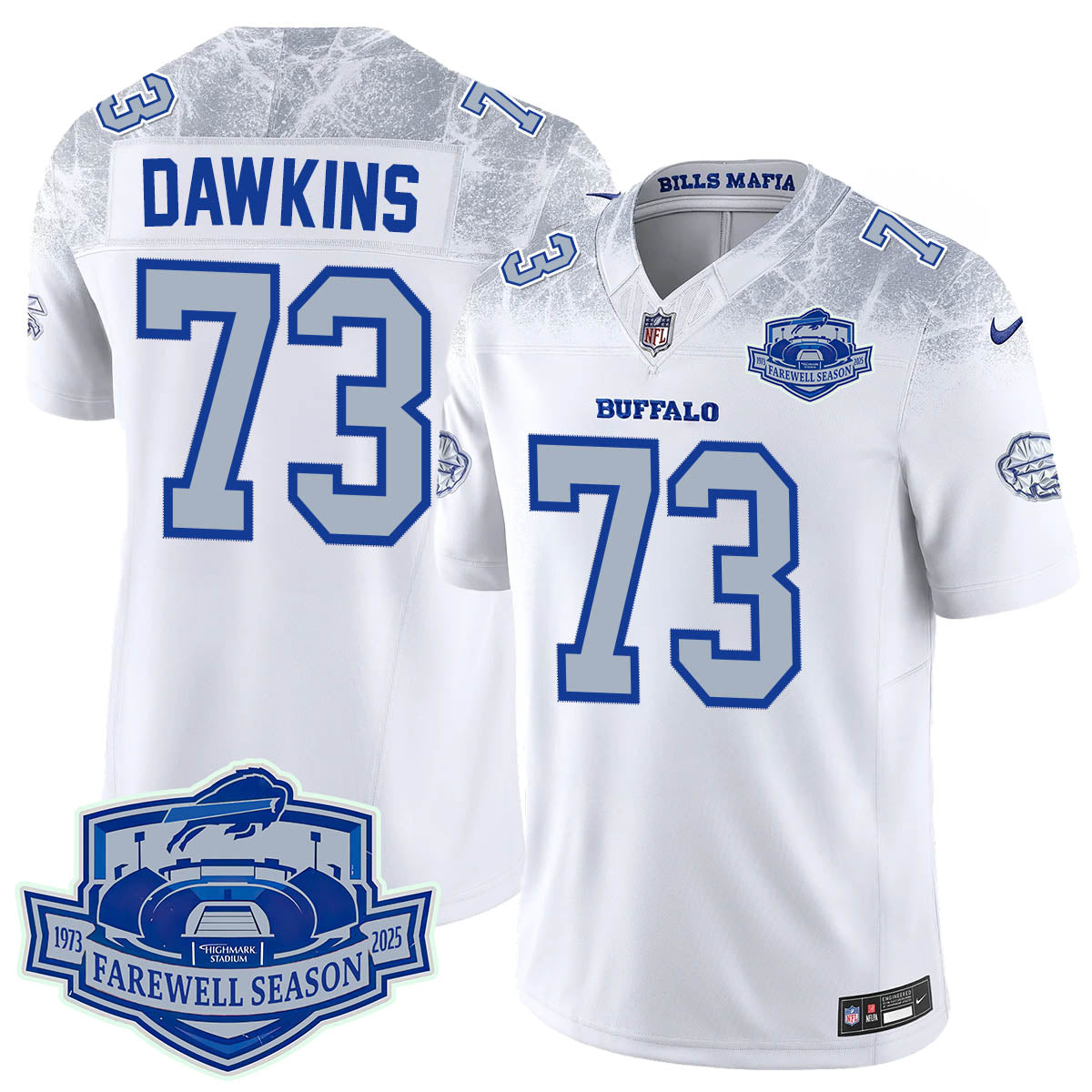 Buffalo Bills 2025 Jersey All Stitched - Farewell to Highmark Stadium