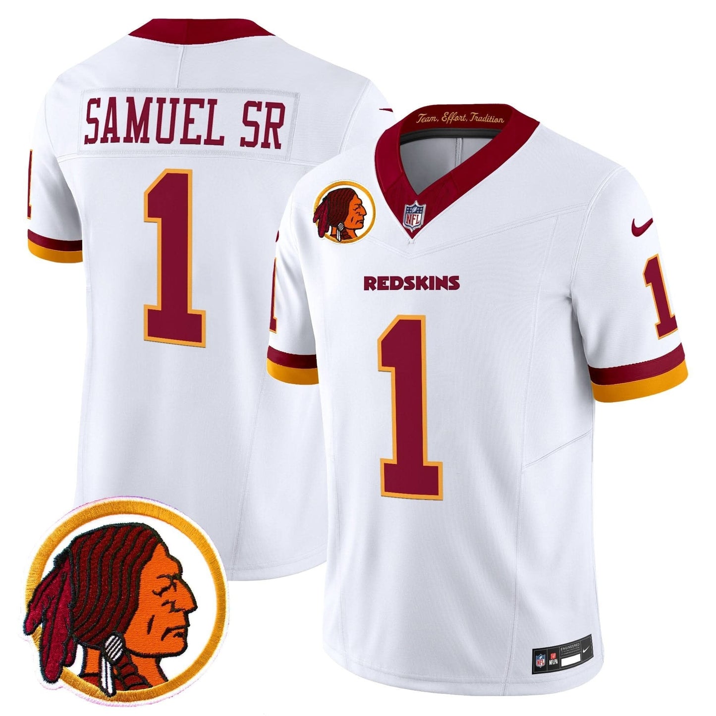 Washington Redskins Throwback Vapor Limited Jersey V2 - All Stitched