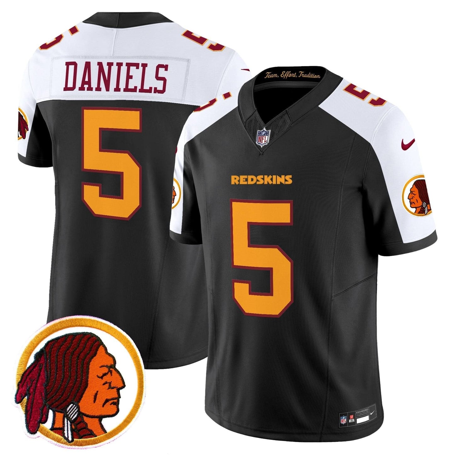 Washington Redskins Throwback Vapor Limited Jersey V2 - All Stitched