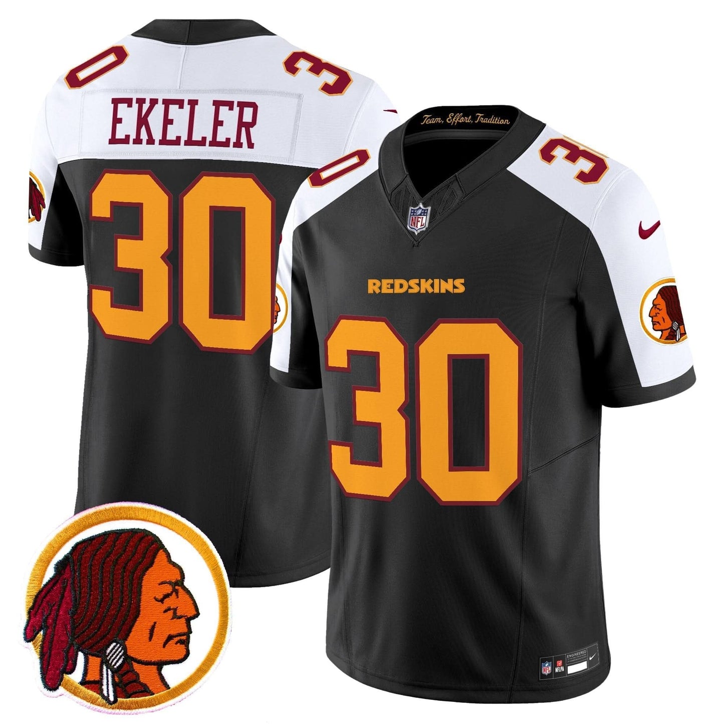 Washington Redskins Throwback Vapor Limited Jersey V2 - All Stitched