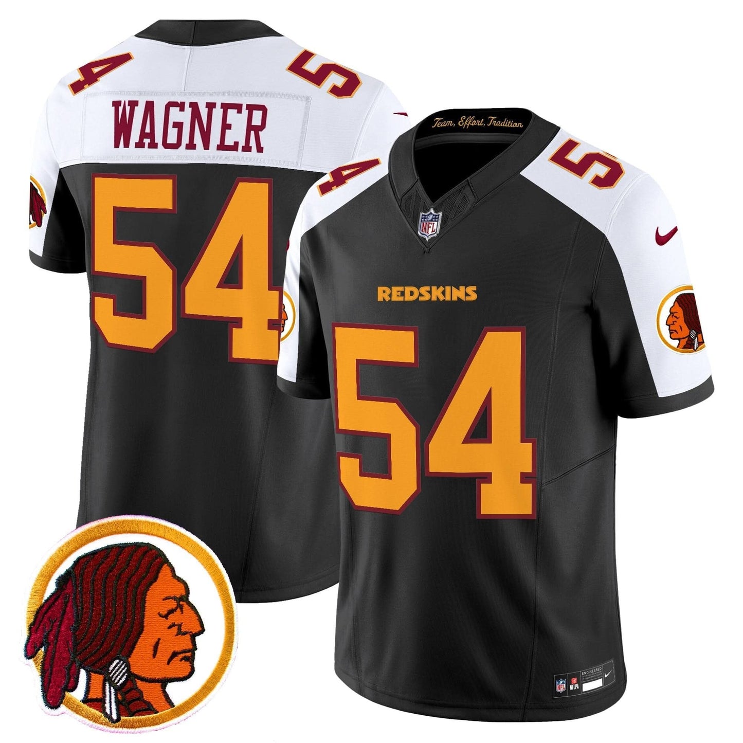 Washington Redskins Throwback Vapor Limited Jersey V2 - All Stitched