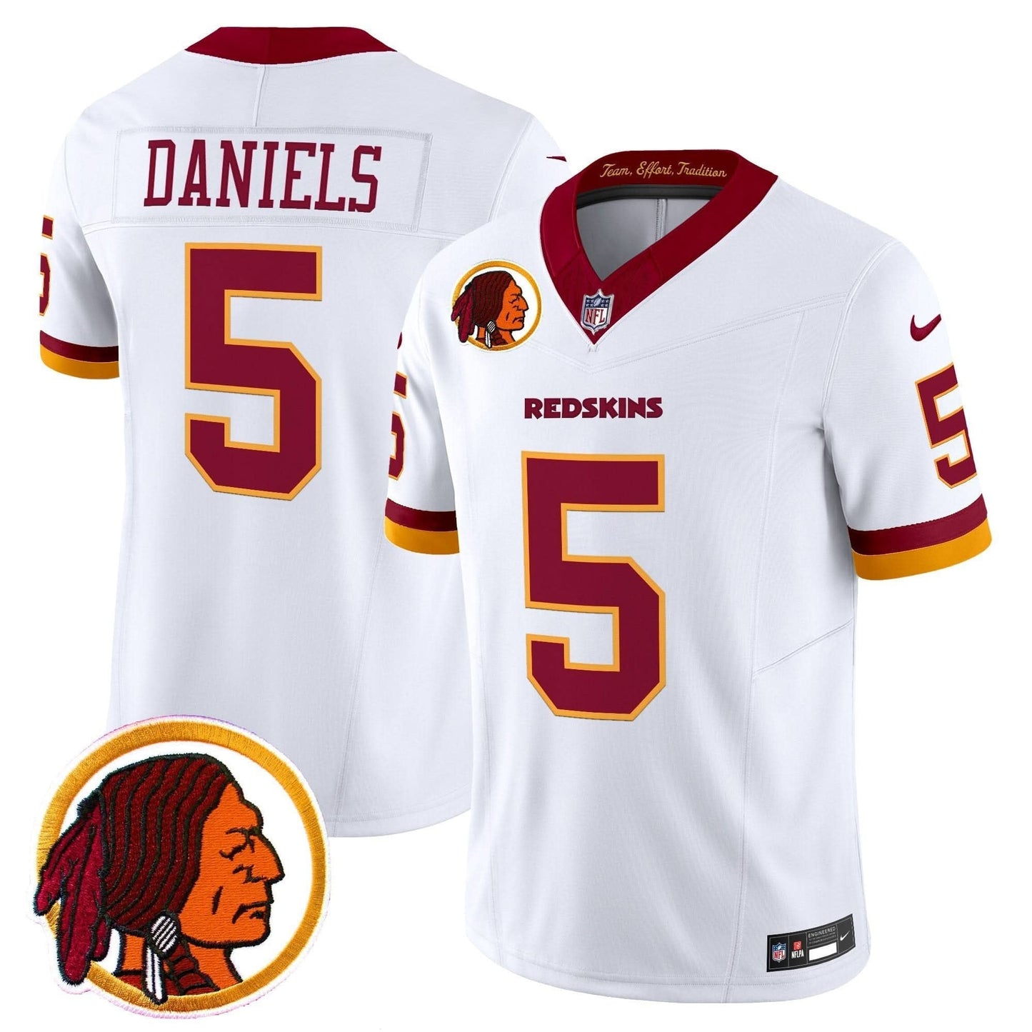 Washington Redskins Throwback Vapor Limited Jersey V2 - All Stitched