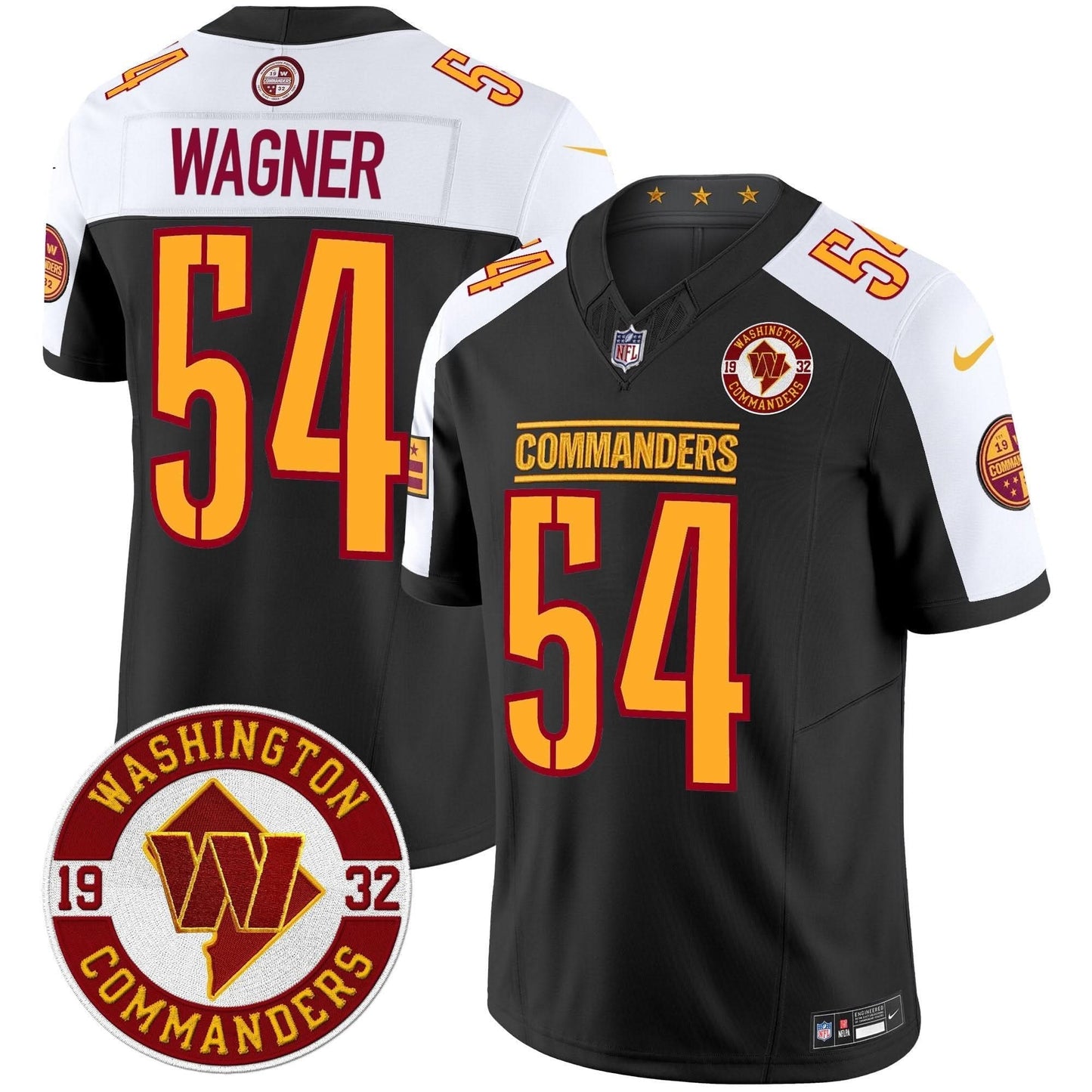 Washington Commanders 2024 Vapor Limited Jersey - Est. 1932 Patch - All Stitched