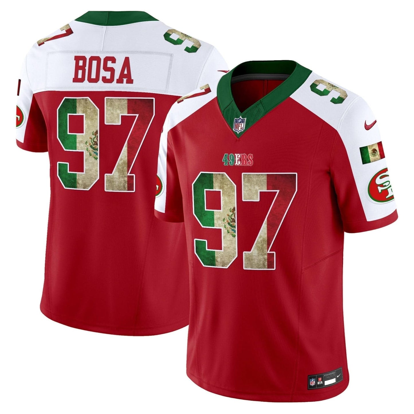 49ers Mexico Vapor Limited Jersey V4 - All Stitched