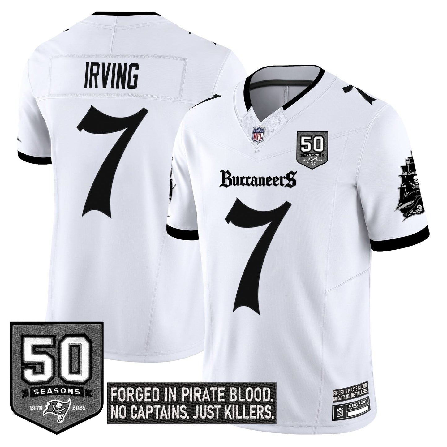 Tampa Bay Buccaneers 'Gothic Pirate Shadows Edition' Limited Jersey - All Stitched