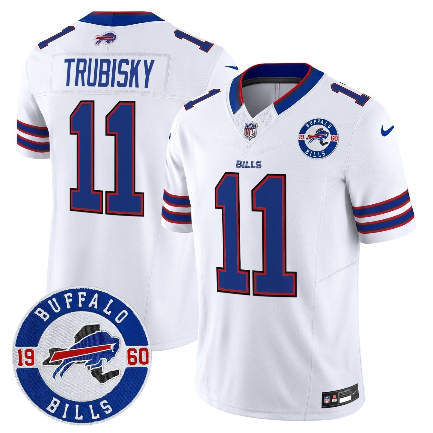 Buffalo Bills 2024 Vapor Limited Jersey - Est. 1960 Patch - All Stitched