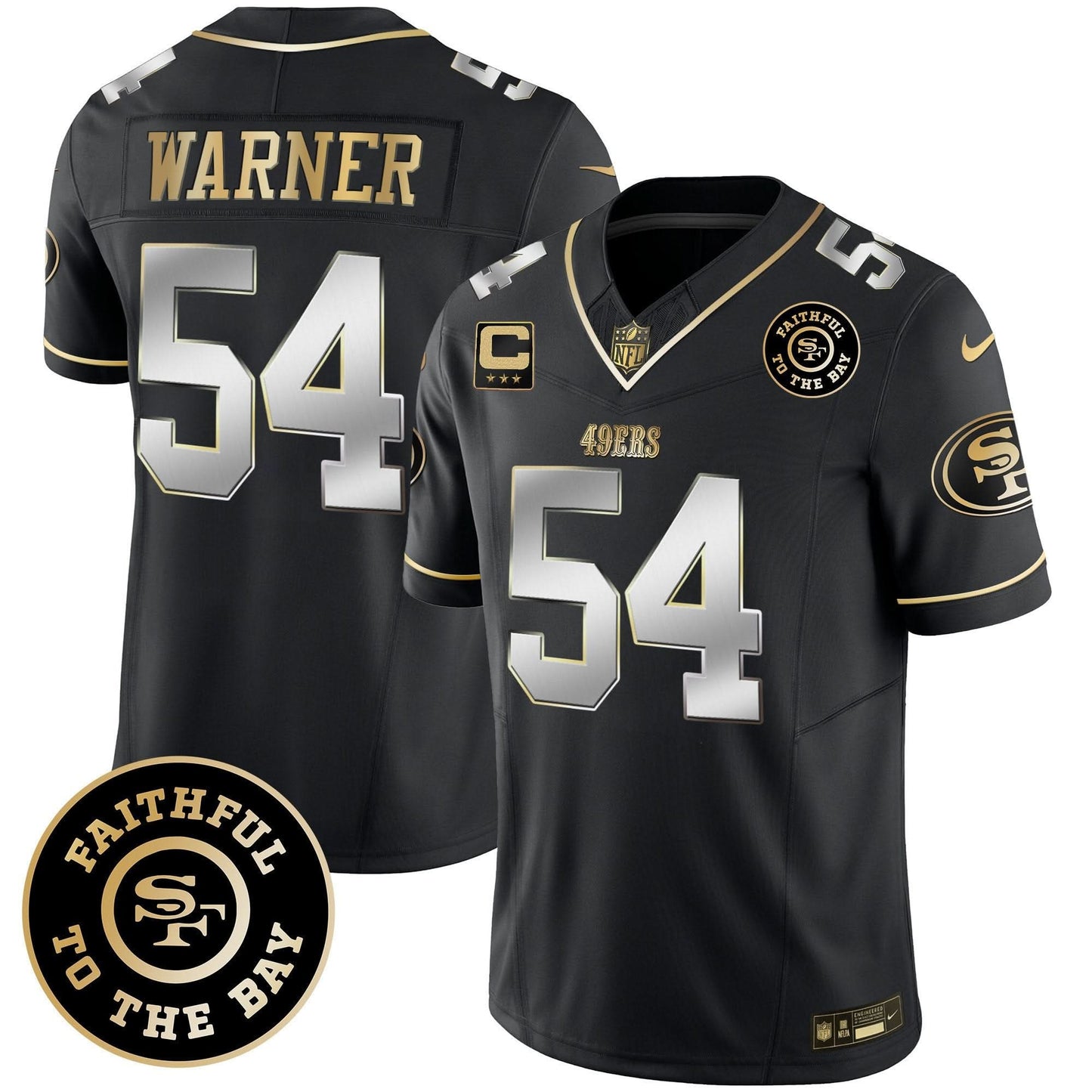 49ers Faithful To The Bay Patch Vapor Limited Jersey V6 - All Stitched