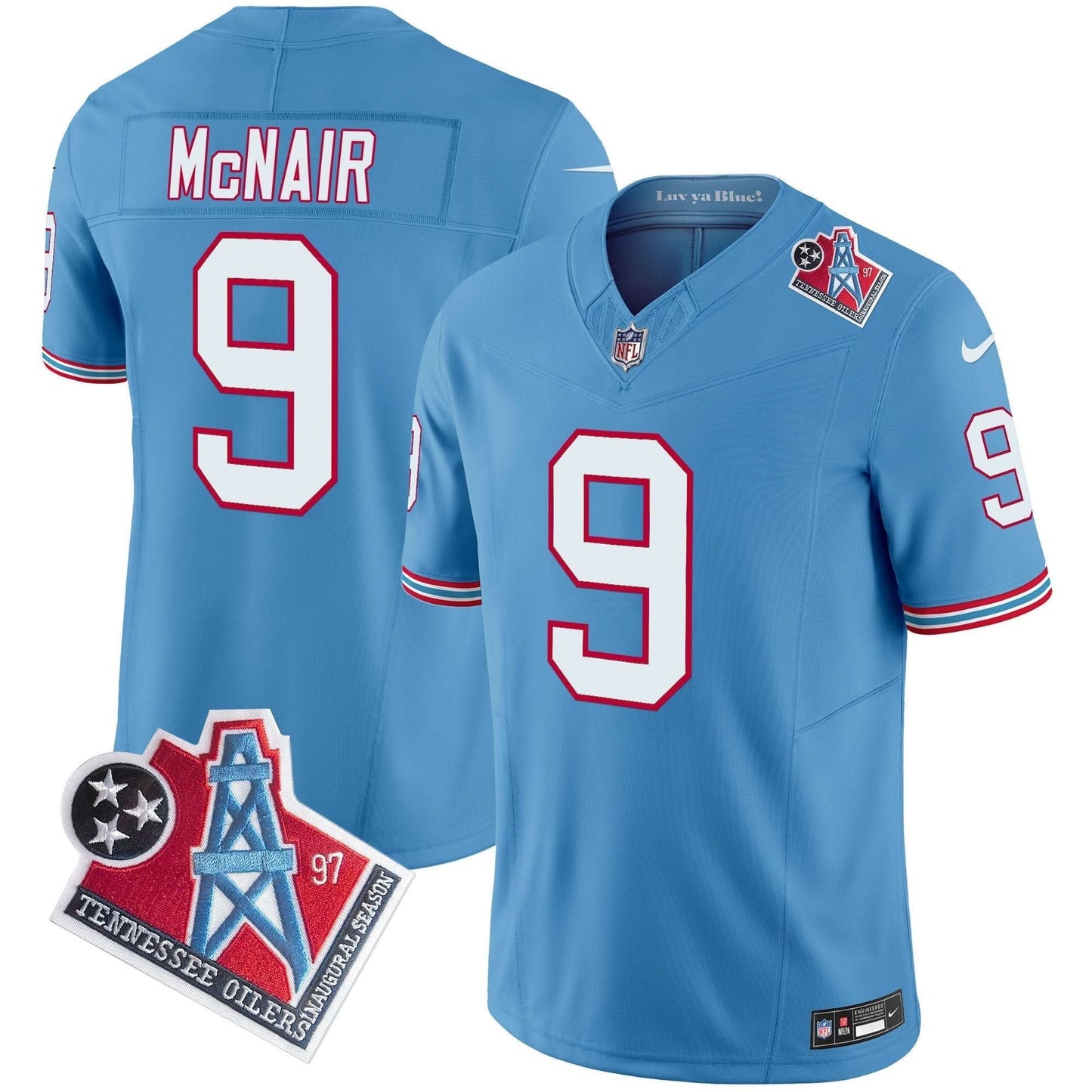 Titans 1997 Throwback Vapor Limited Jersey - All Stitched
