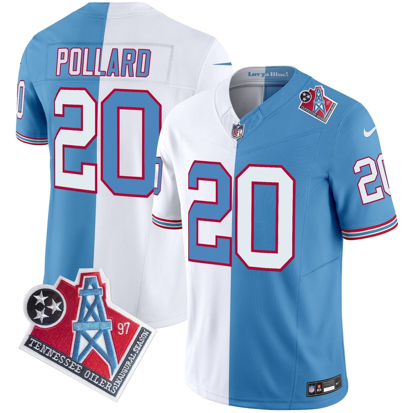 Titans 1997 Throwback Vapor Limited Jersey - All Stitched