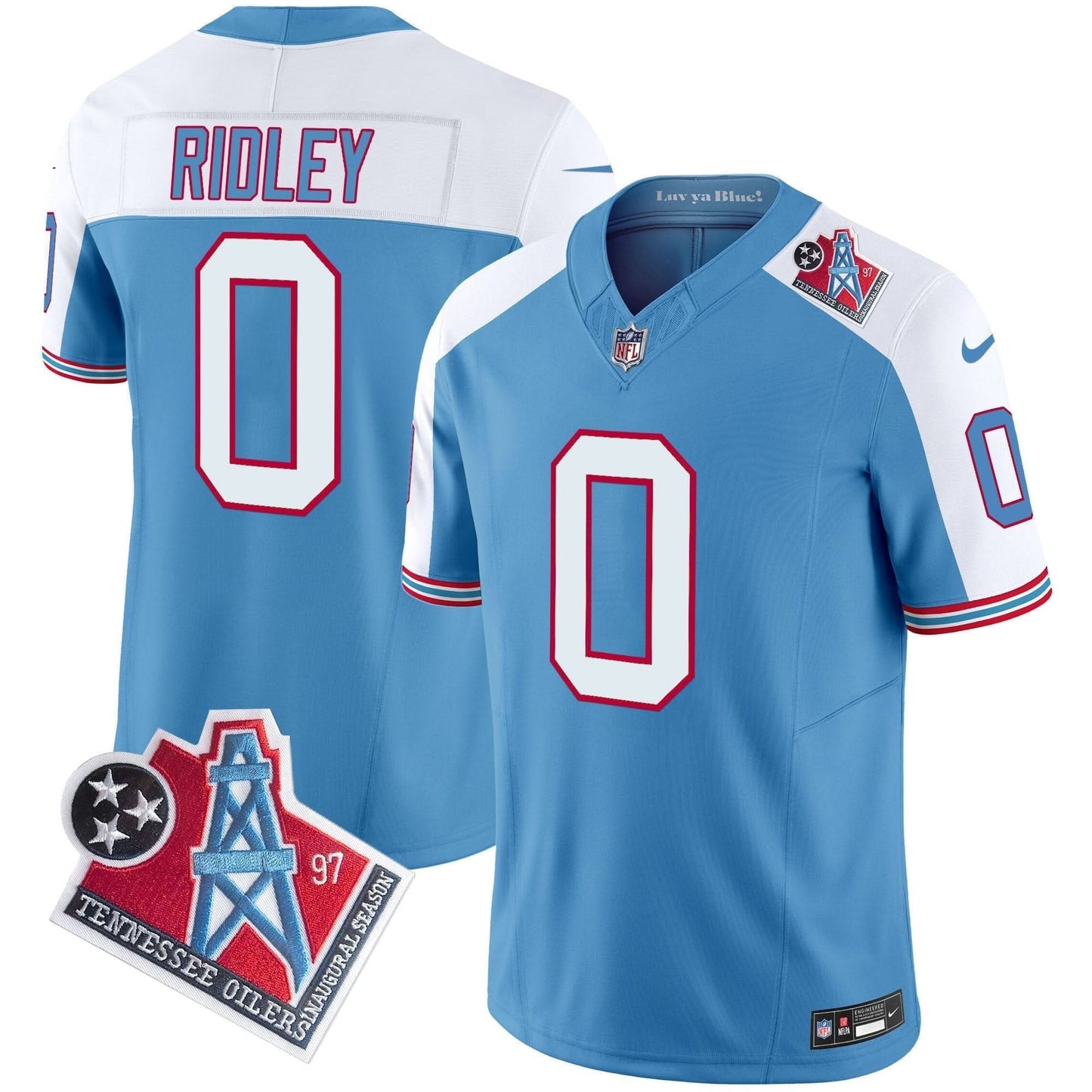 Titans 1997 Throwback Vapor Limited Jersey - All Stitched