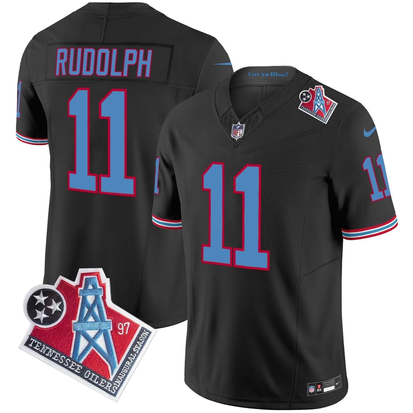 Titans 1997 Throwback Vapor Limited Jersey - All Stitched