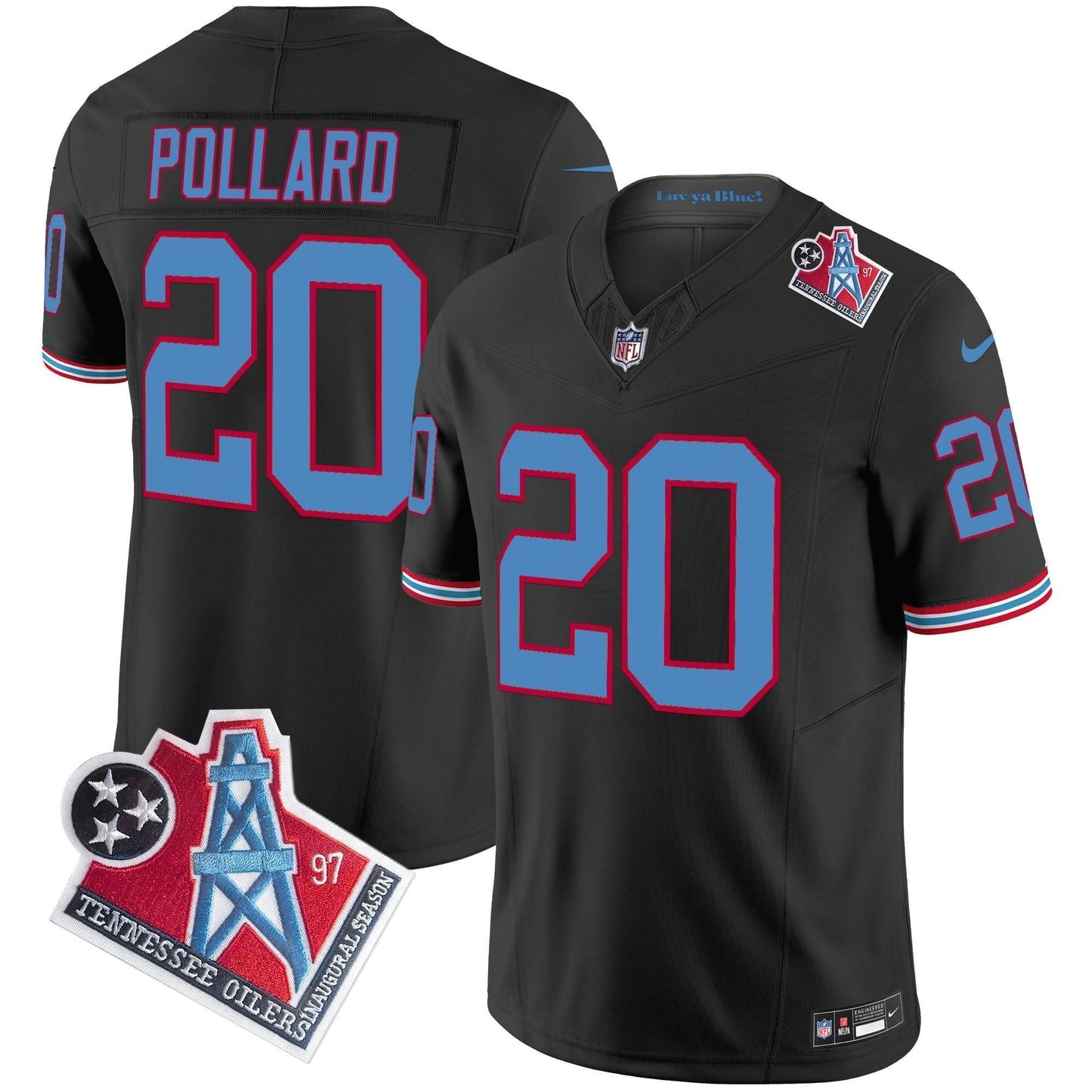 Titans 1997 Throwback Vapor Limited Jersey - All Stitched