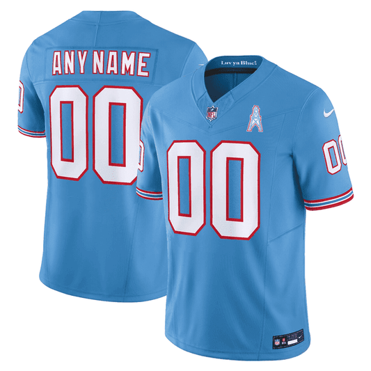 Tennessee Titans Throwback Custom Jersey - All Stitched