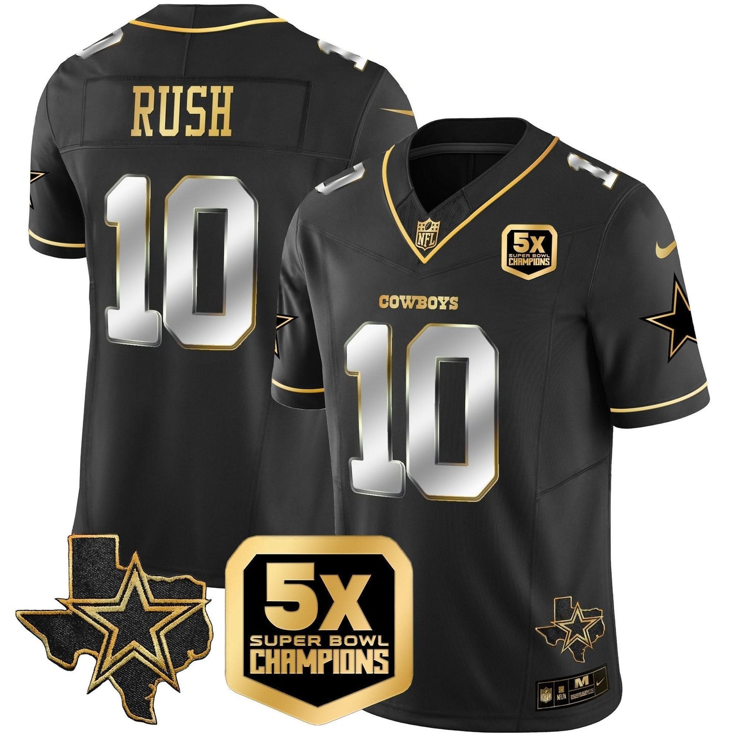 Cowboys 5x Super Bowl Champions Vapor Limited Jersey - All Stitched