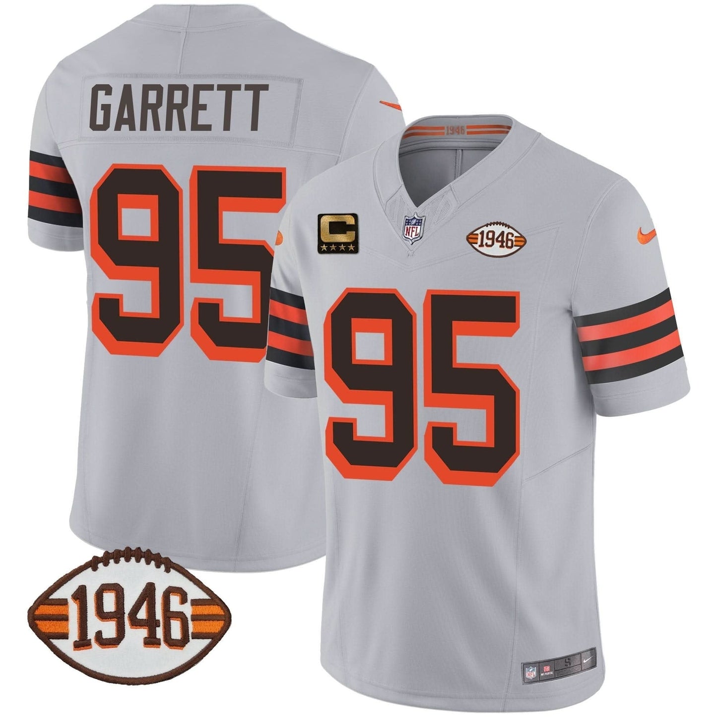 Browns 1946 75th Anniversary Patch Jersey - All Stitched