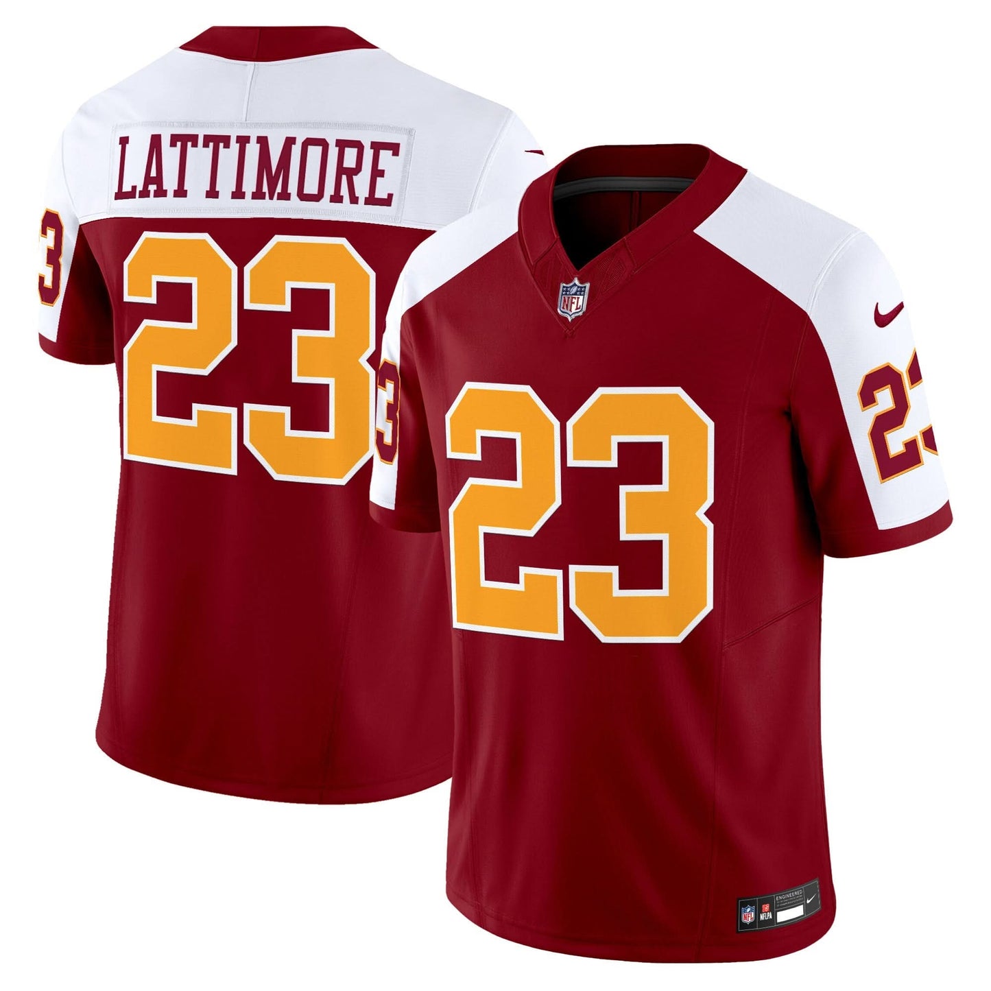 Washington Redskins Throwback Vapor Limited Jersey - All Stitched
