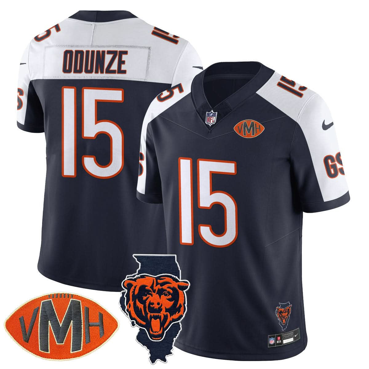 Chicago Bears Honor Virginia Halas McCaskey Jersey - All Stitched