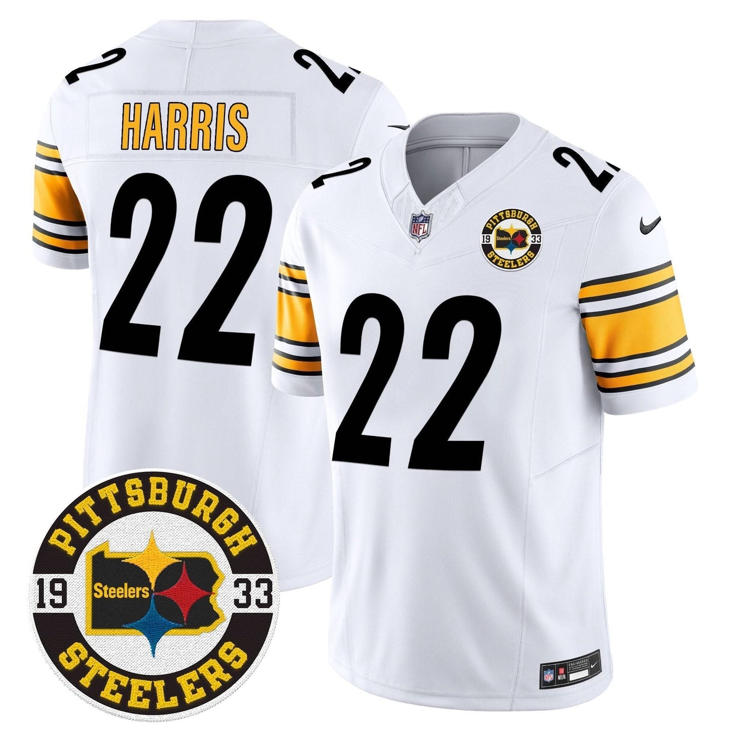 Steelers 2024 Vapor Limited Jersey - Est 1933 Patch - All Stitched