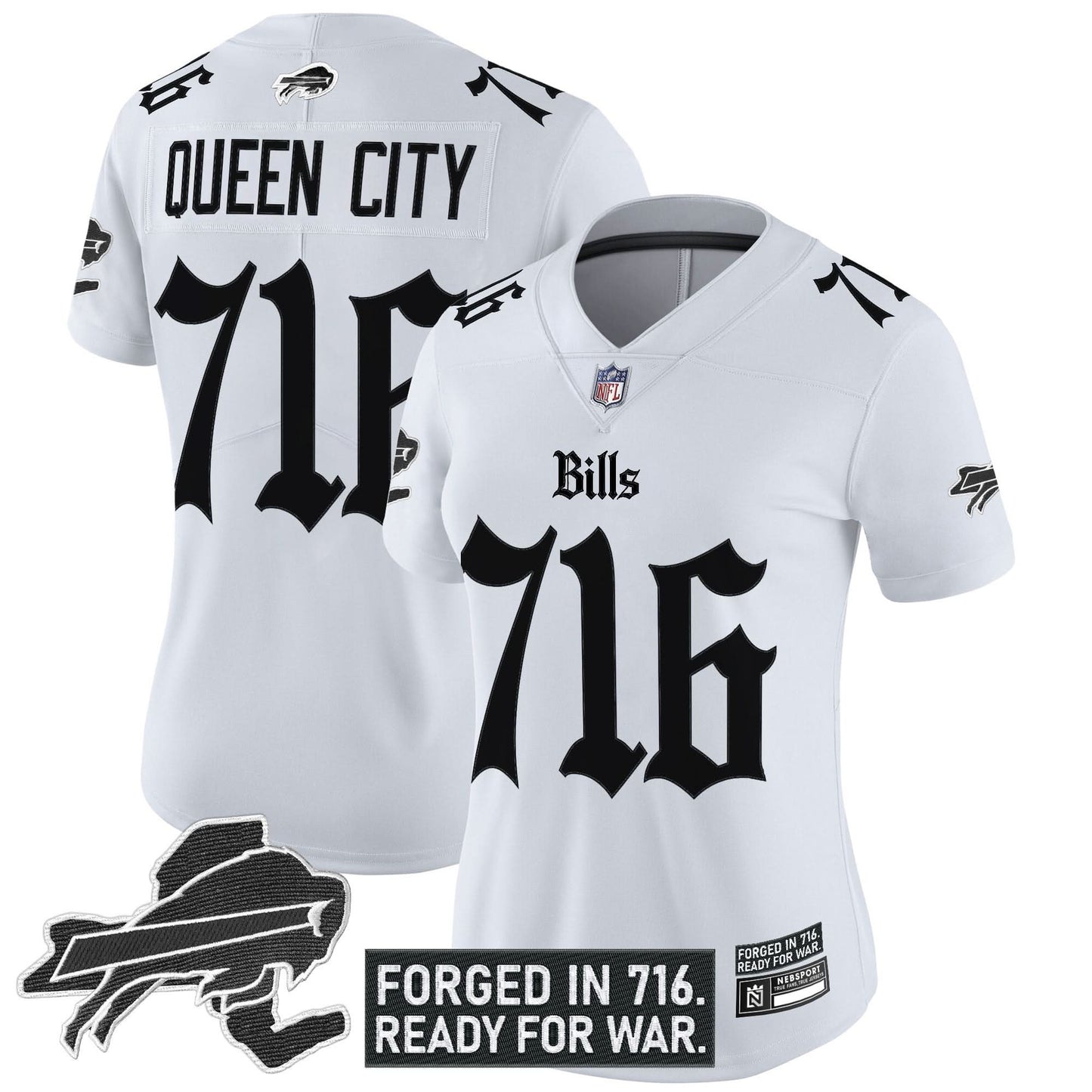 Women's Buffalo Bills 'Gothic Cold Front Edition' Vapor Limited Jersey - All Stitched