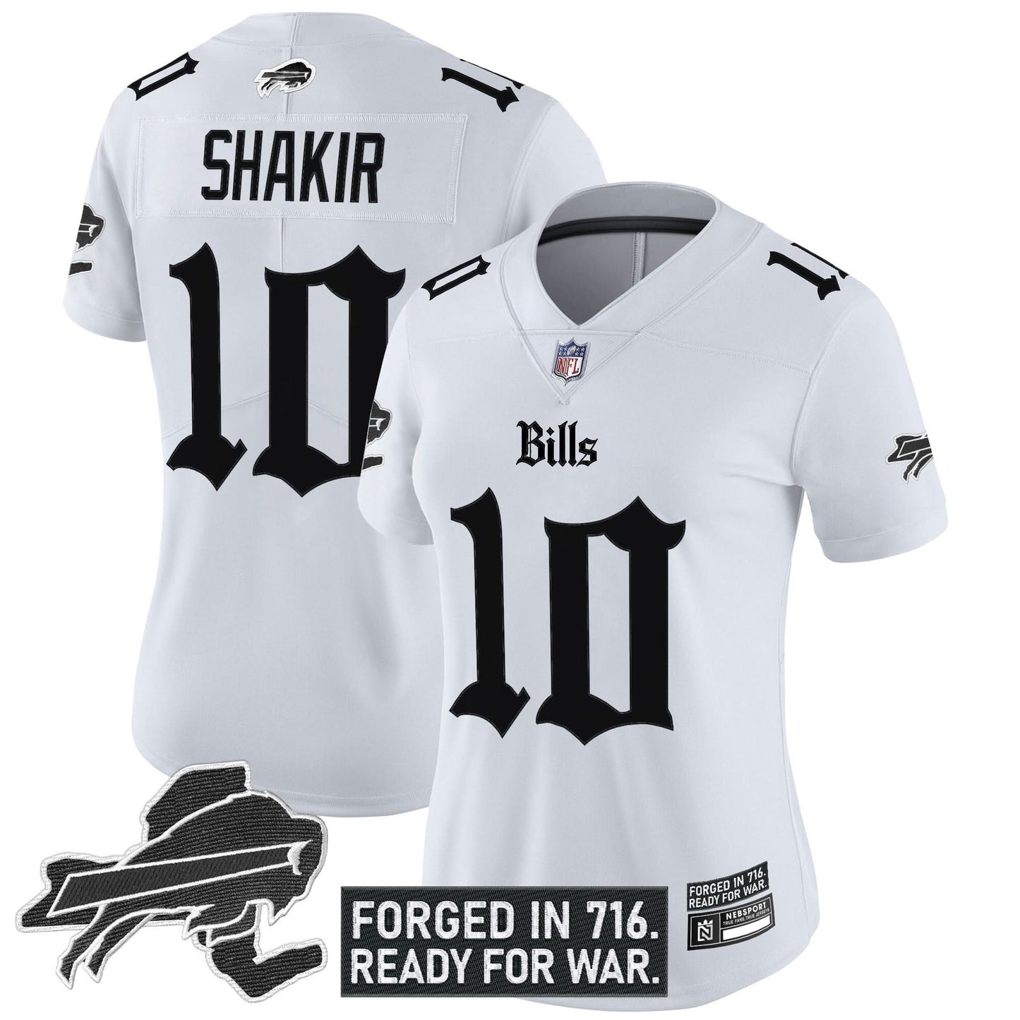 Women's Buffalo Bills 'Gothic Cold Front Edition' Vapor Limited Jersey - All Stitched