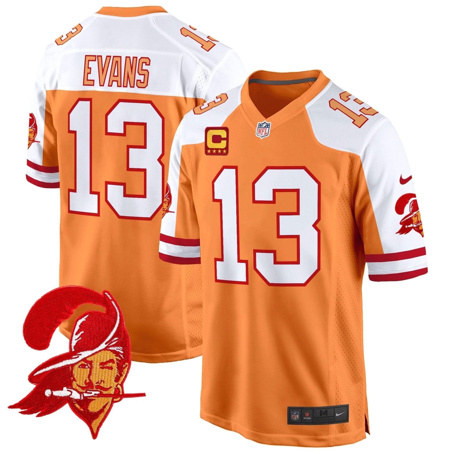 Tampa Bay Buccaneers Throwback Game Jersey - All Stitched