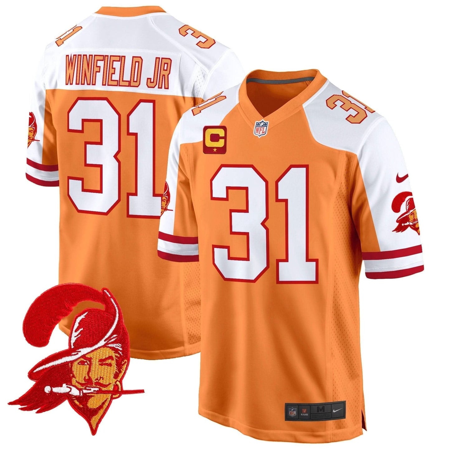 Tampa Bay Buccaneers Throwback Game Jersey - All Stitched