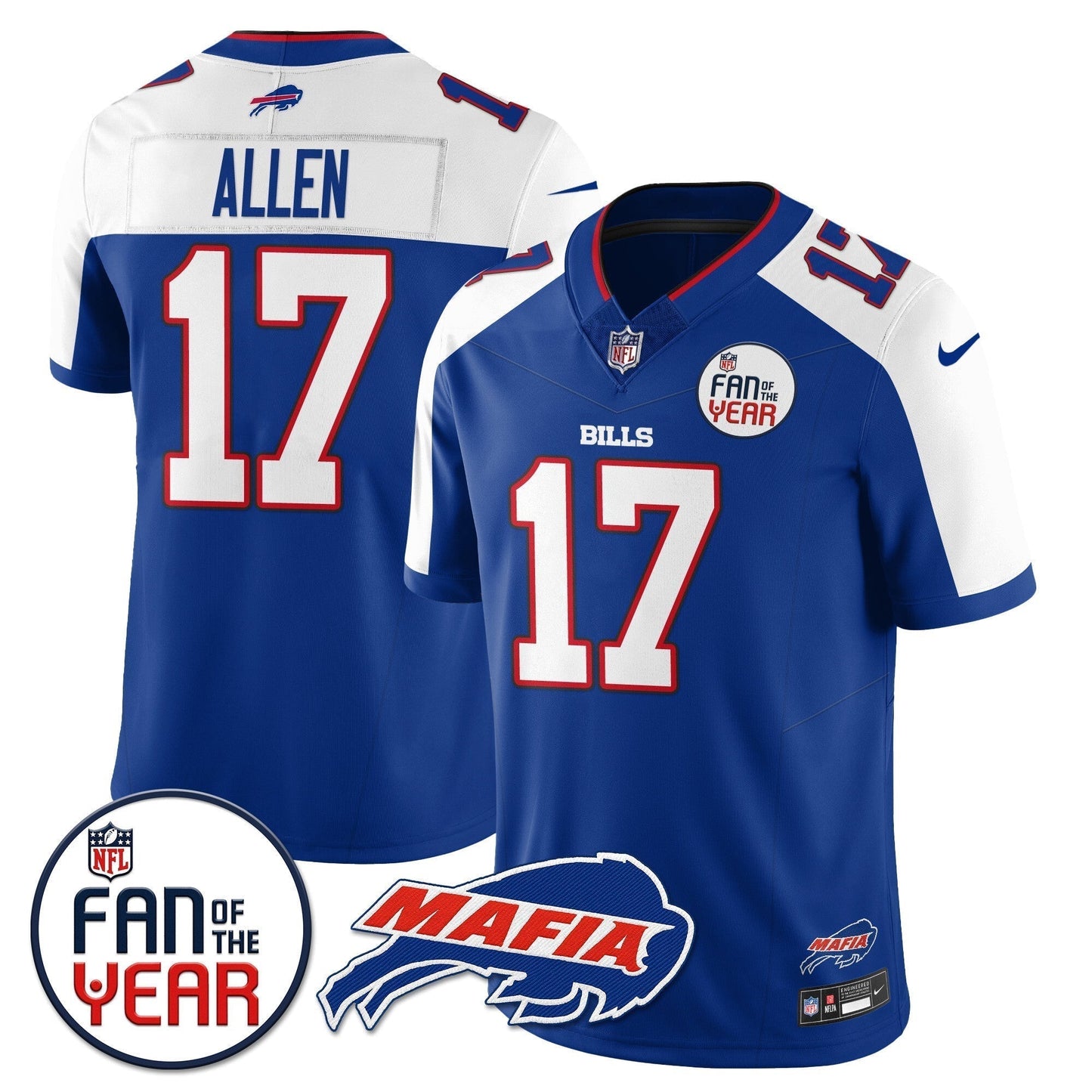 Buffalo Bills "Fan Of The Year" Jersey - All Stitched