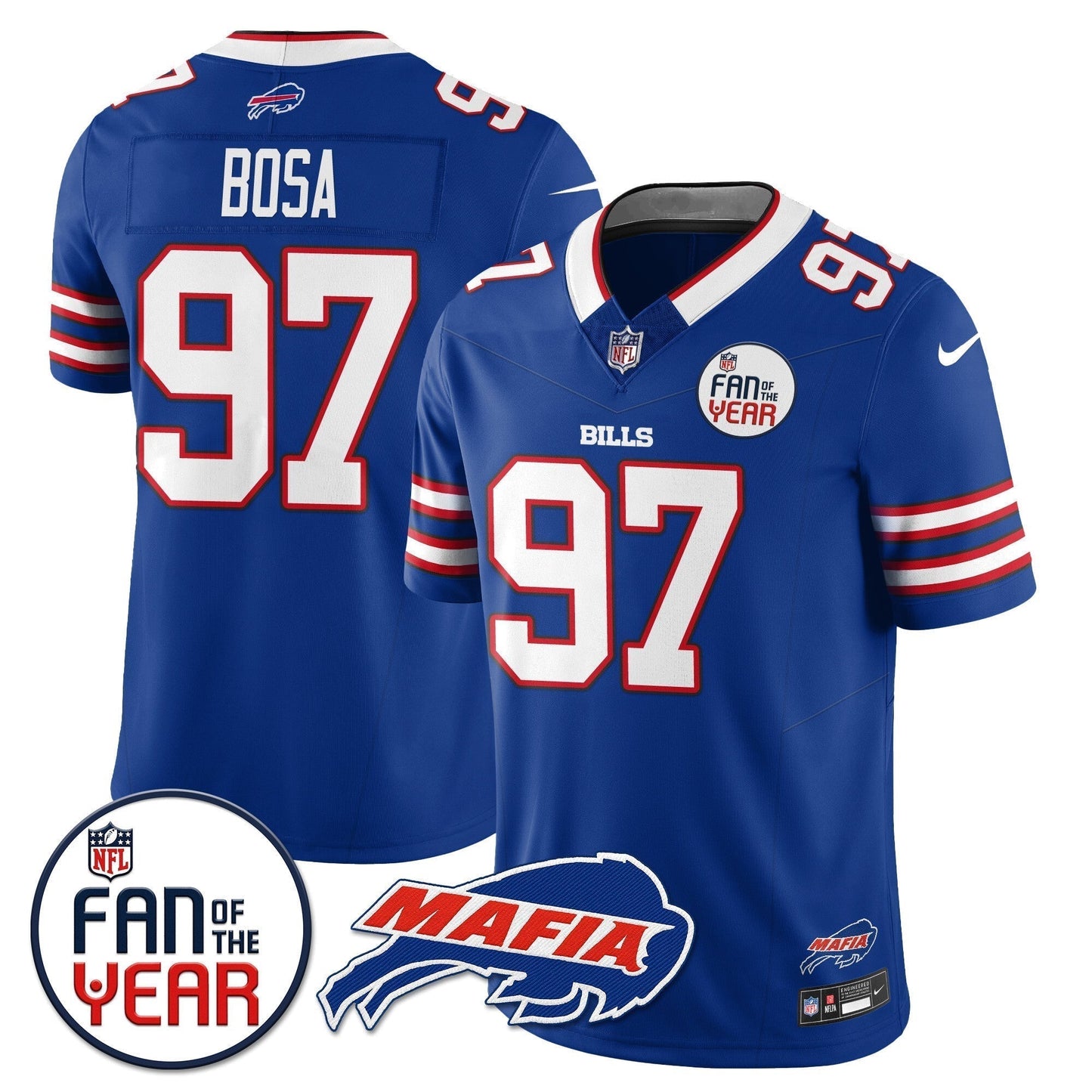 Buffalo Bills "Fan Of The Year" Jersey - All Stitched