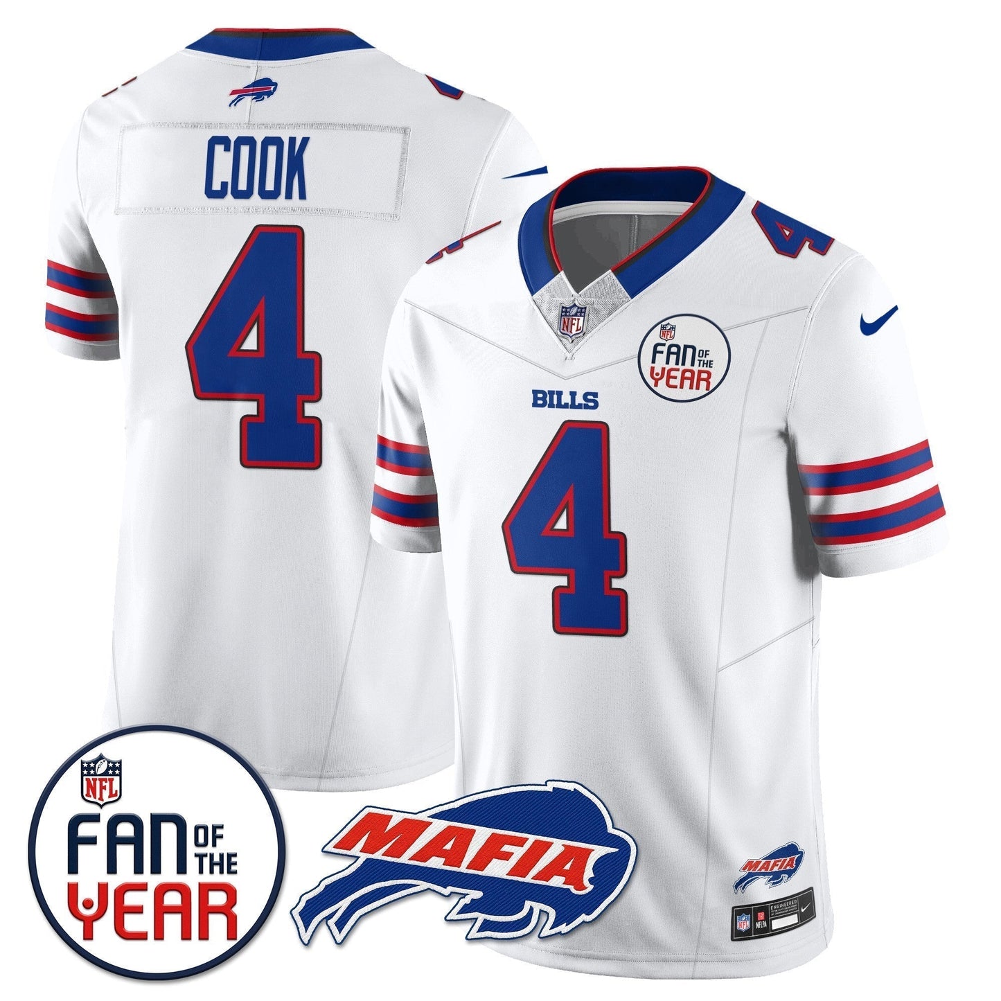 Buffalo Bills "Fan Of The Year" Jersey - All Stitched