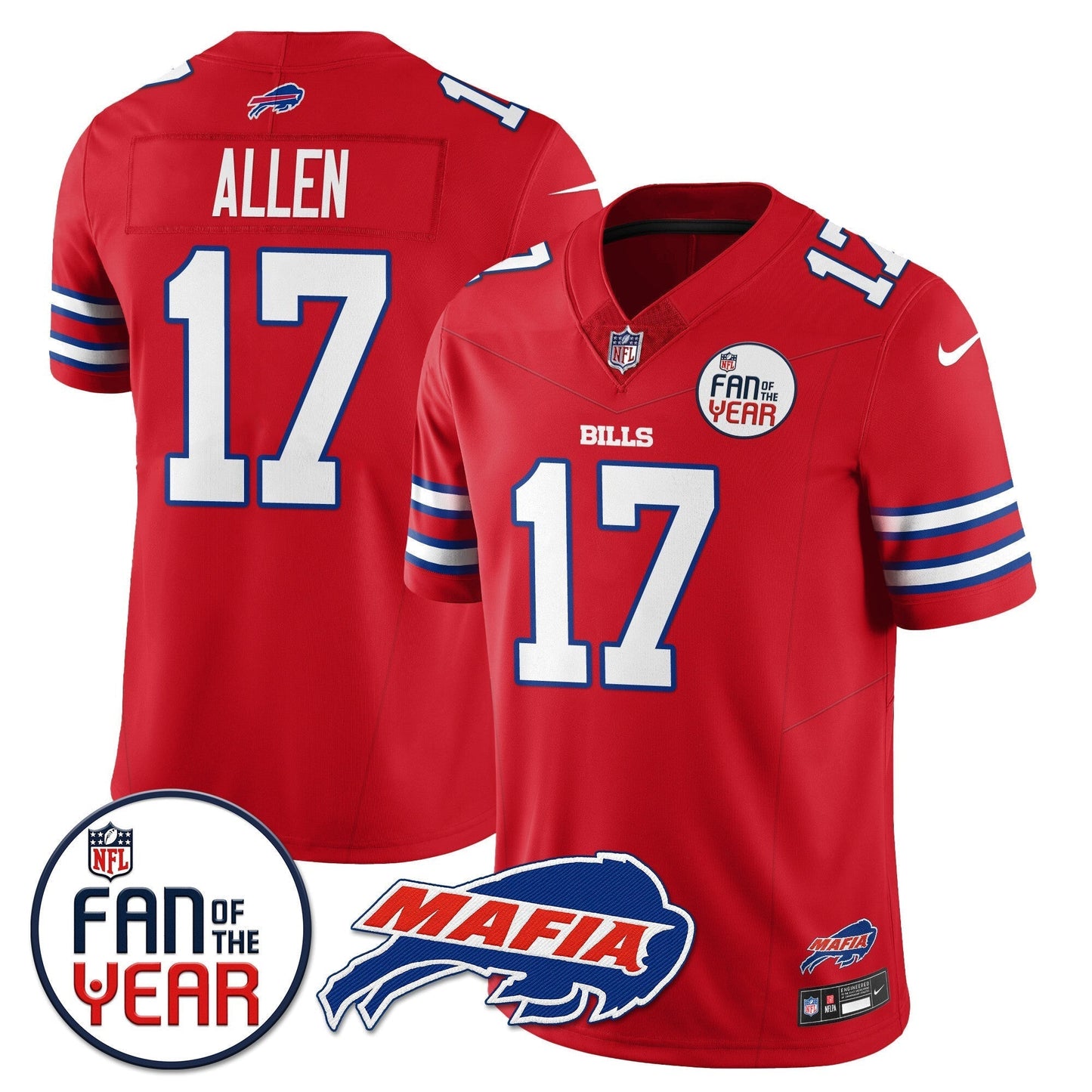 Buffalo Bills "Fan Of The Year" Jersey - All Stitched