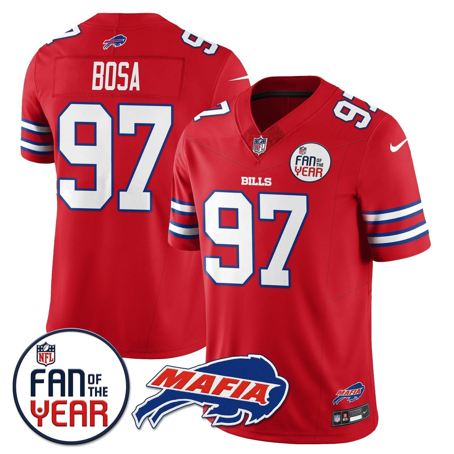 Buffalo Bills "Fan Of The Year" Jersey - All Stitched