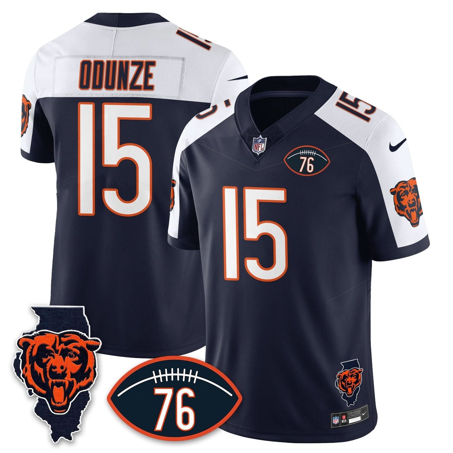 Chicago Bears Honor Steve McMichael Jersey - All Stitched