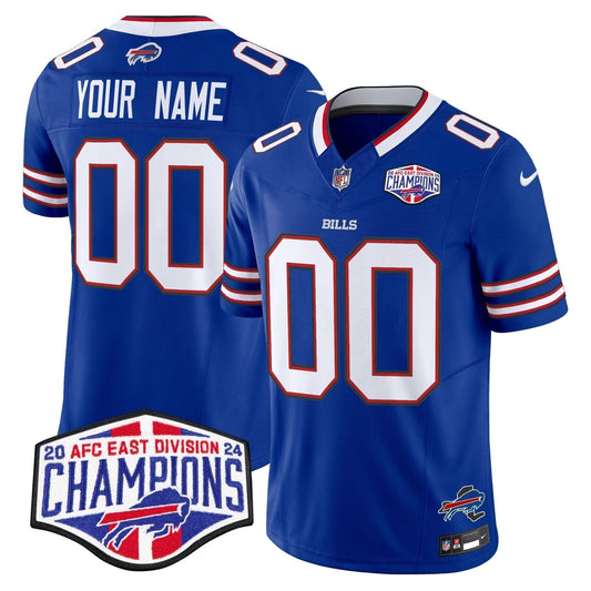 Bills 2024 AFC East Division Champions Vapor Limited Custom Jersey - All Stitched